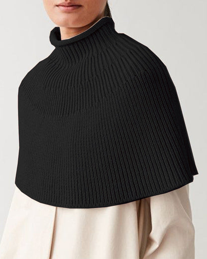Cape en tricot femme Design élégant Col montant