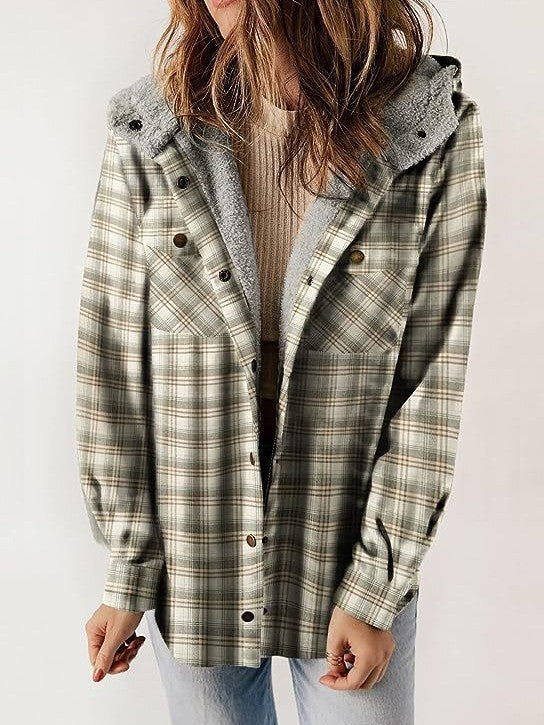 Manteau femme laine capuche peluche