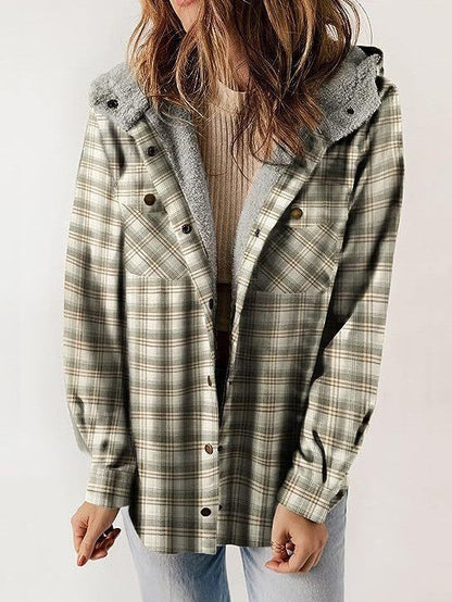 Manteau femme laine capuche peluche