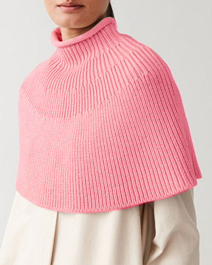 Cape en tricot femme Design élégant Col montant