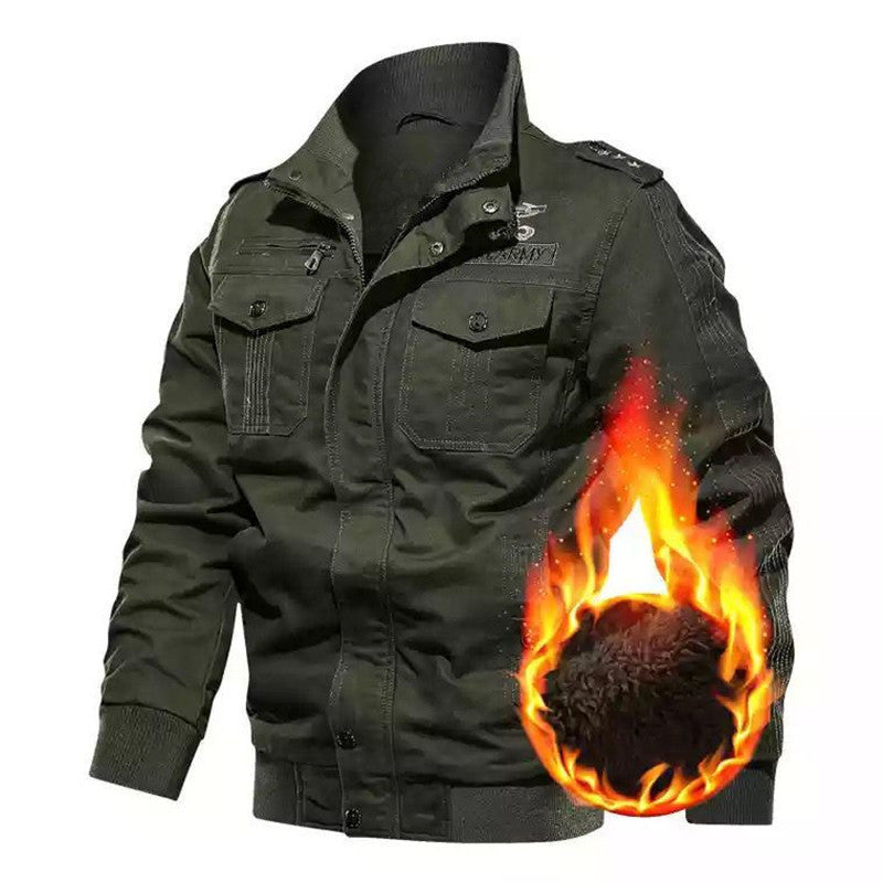 Parka d'hiver pour hommes Chaud Isolant Poches fonctionnelles
