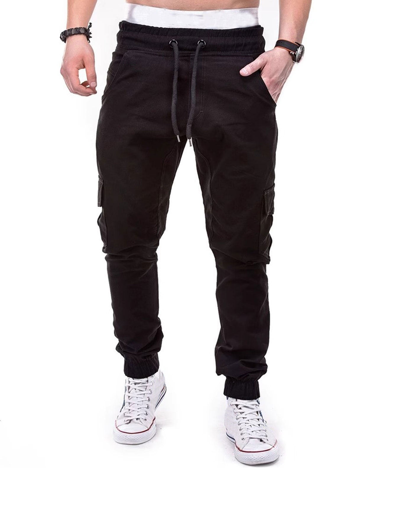 Pantalon Cargo Homme Confortable Avec Multiples Poches