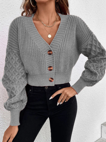 Gilet en maille torsadée coupe élégante