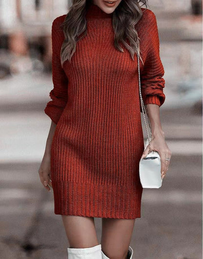 Mini-robe en maille élégante pour femme
