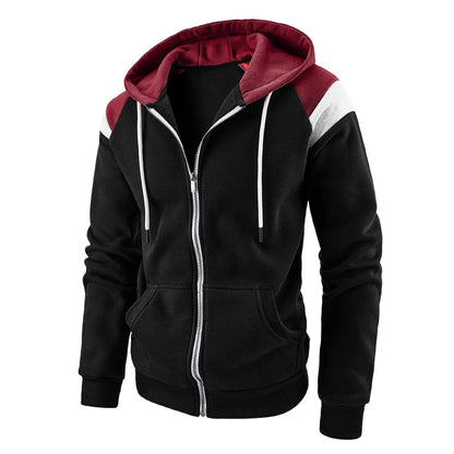 Sweat à capuche zippé sport pour homme Style moderne