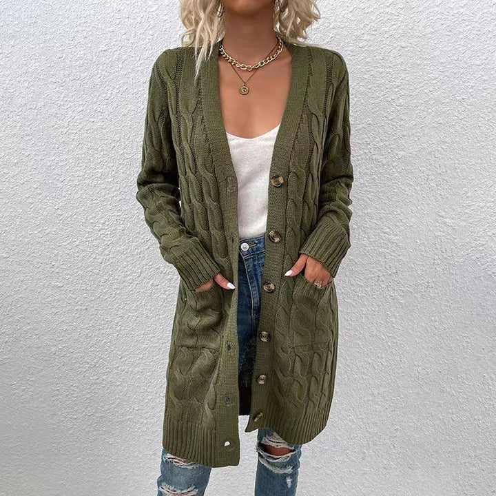 Gilet long tendance décontracté pour femme