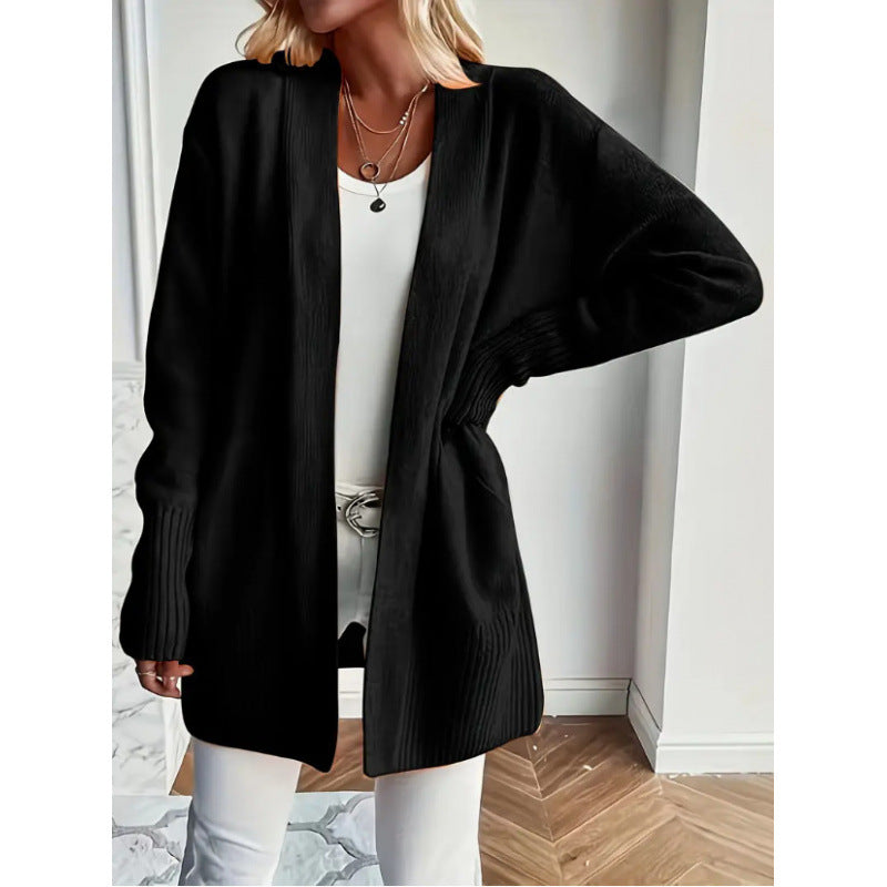 Cardigan long élégant pour femmes avec poches