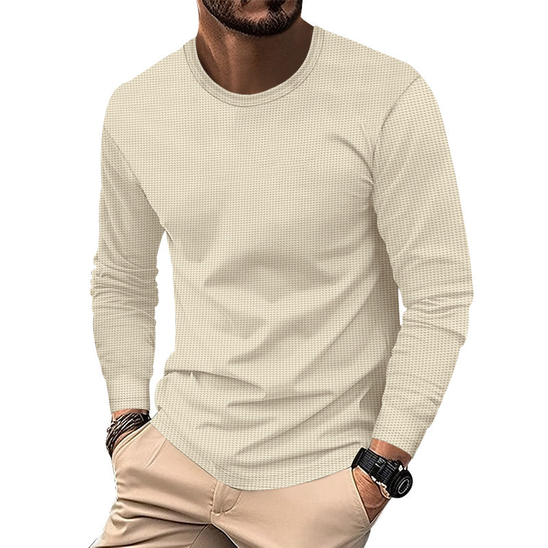 T-shirt à manches longues structuré moderne pour homme