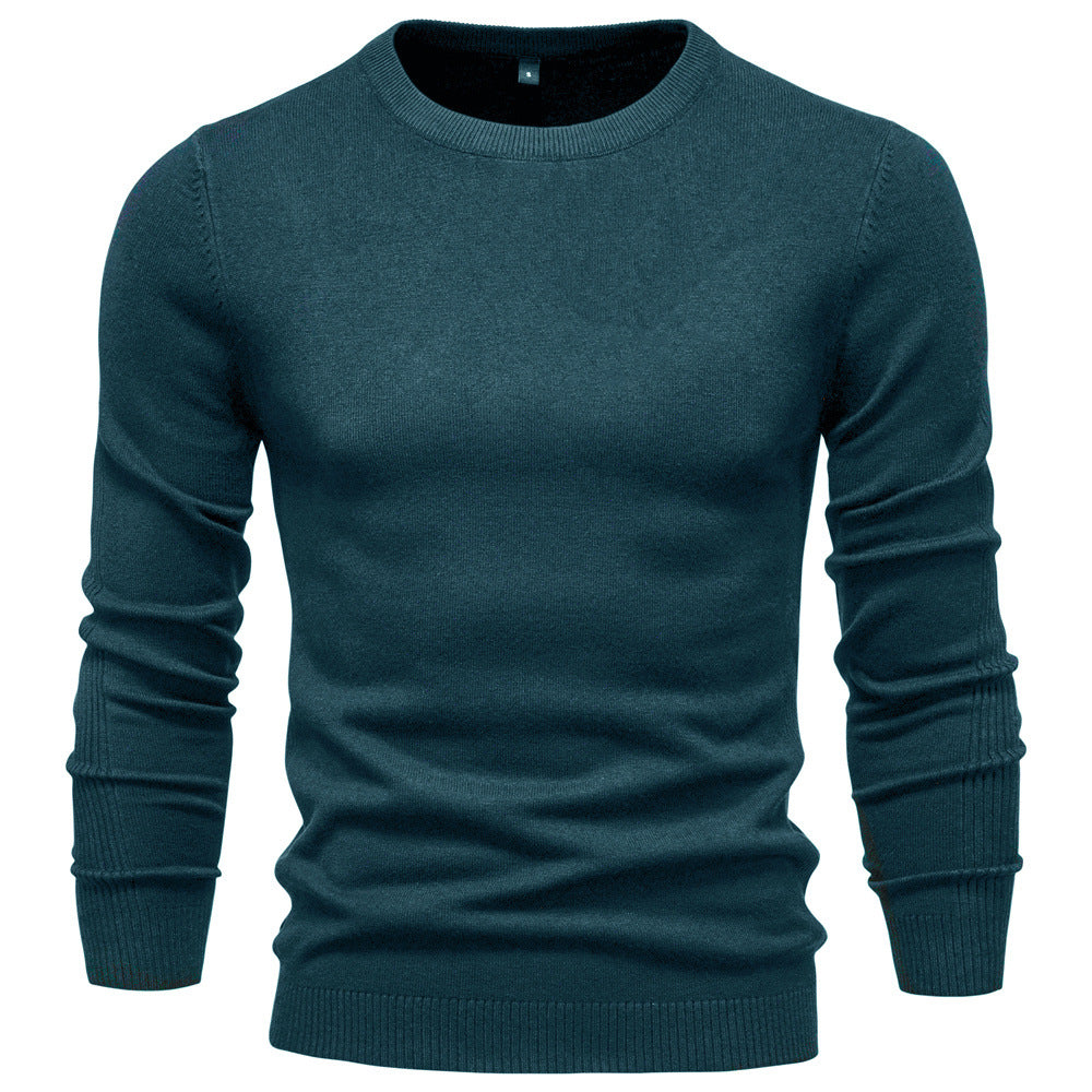 Pull homme col rond coton design élégant