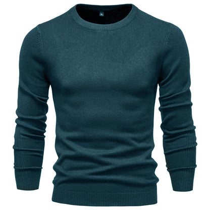 Pull homme col rond coton design élégant