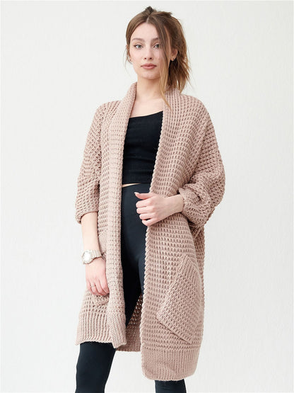 Veste pour femme douce confortable à manches longues