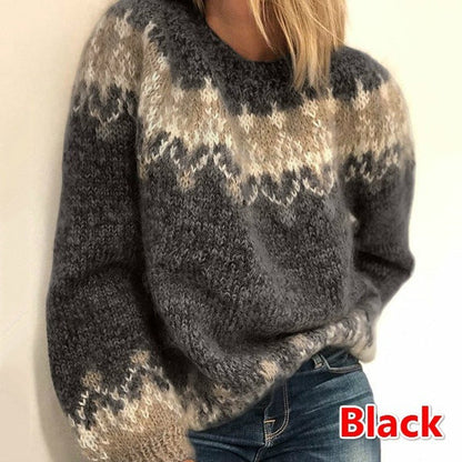 Pull tricoté pour femme, confortable, moderne, manches volumineuses