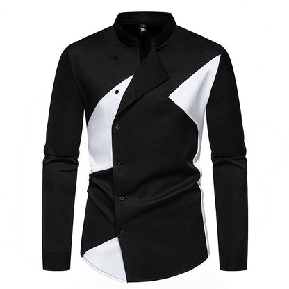 Chemise homme design asymétrique moderne