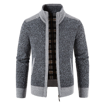 Cardigan homme moderne, fermeture éclair, design élégant