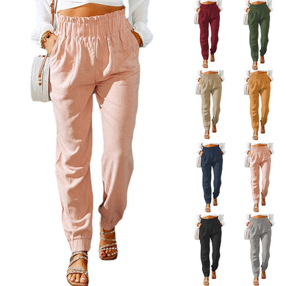 Damen Sommerhose Leicht Baumwolle Elastisch - IdealeKleiden