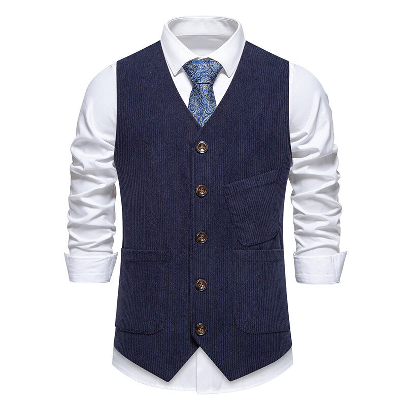 Gilet homme élégant structuré moderne ajusté