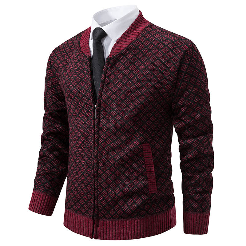 Gilet Homme Moderne Fermeture Éclair Structuré Élégant