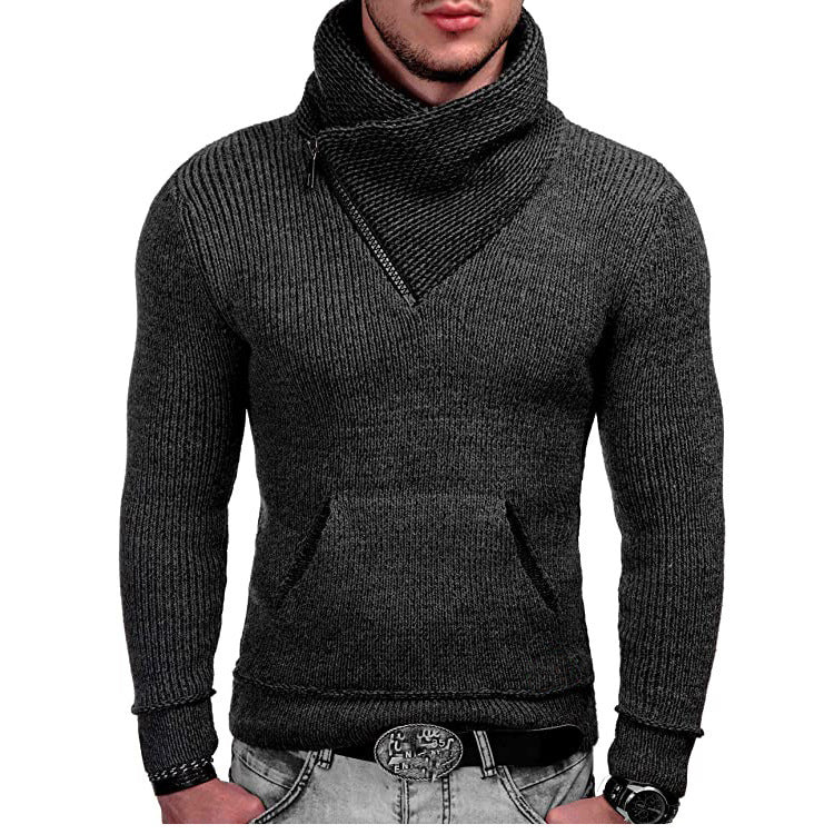 Pull à capuche homme Manches longues Asymétrique Texture
