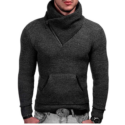 Pull à capuche homme Manches longues Asymétrique Texture