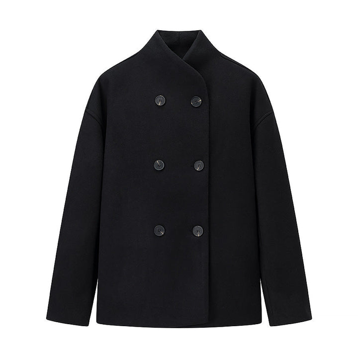 Veste en laine oversize pour femme Col montant élégant