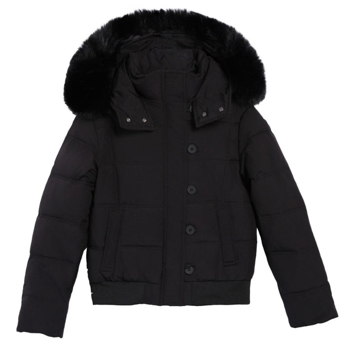 Doudoune élégante pour femme avec col en fourrure amovible