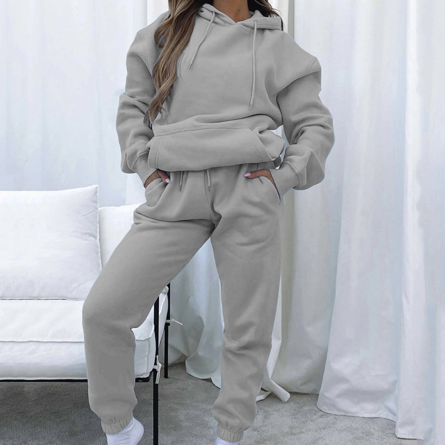 Ensemble jogging et sweat à capuche confortable pour femme