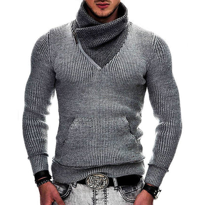 Pull à capuche homme Manches longues Asymétrique Texture