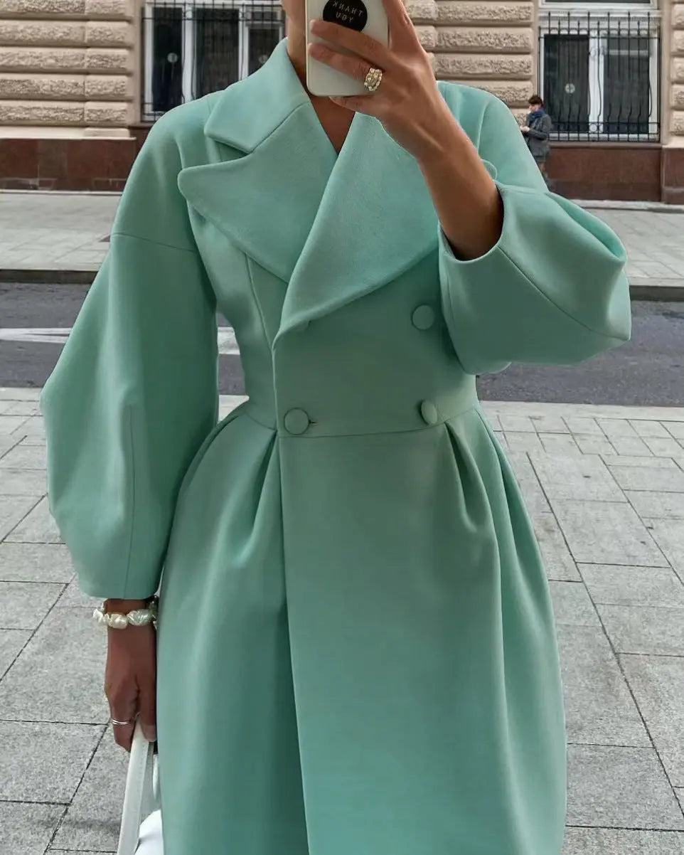 Robe d'hiver chaude élégante longue