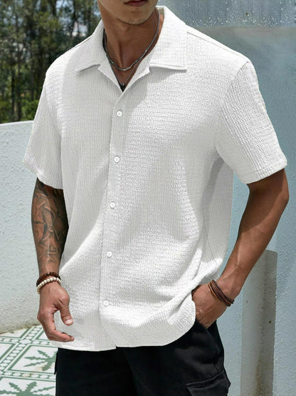 Chemise d'été moderne à manches courtes pour homme