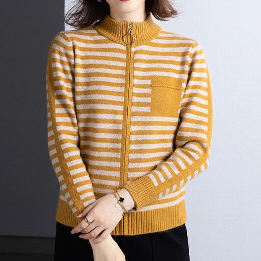 Gilet femme Col montant Fermeture éclair Veste d'extérieur élégante