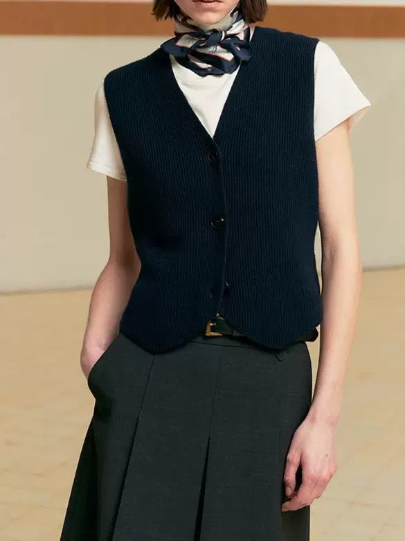 Gilet en maille doux et durable pour femme