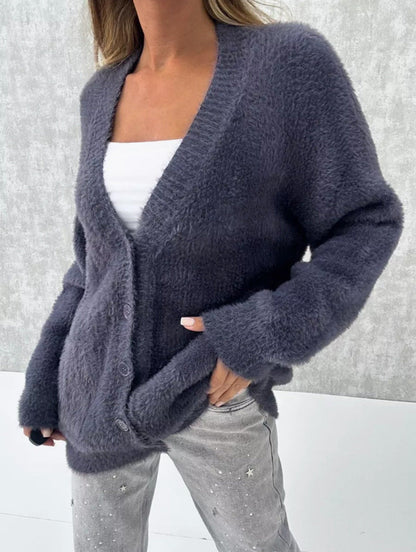 Cardigan pour femmes Doux Coupe ample Design élégant