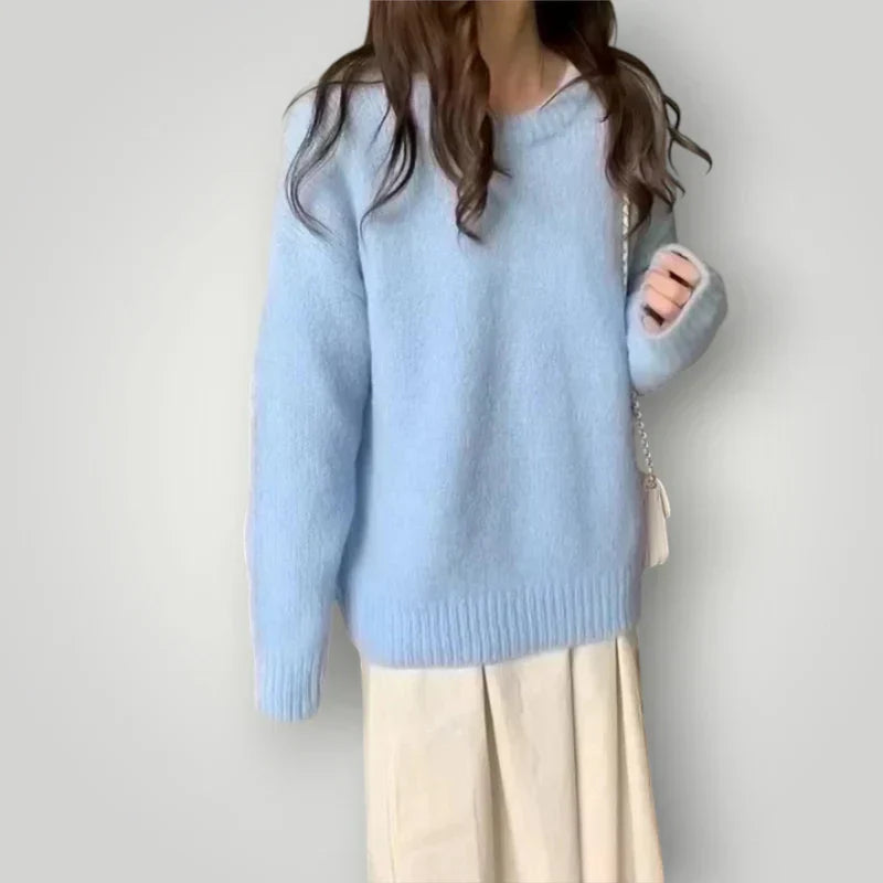 Pull tricoté chaud pour femme