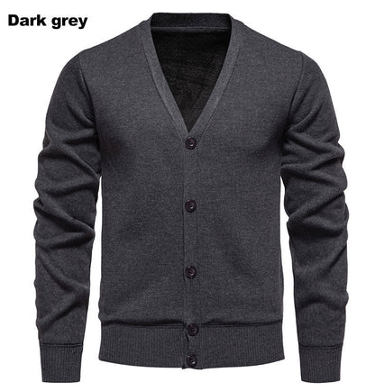 Gilet homme col V confortable boutons