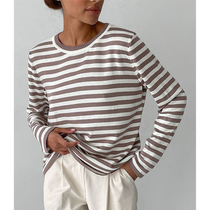 Pull rayé élégant pour femme