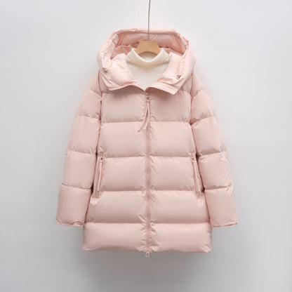 Veste d'hiver pour femme surtaillée à capuche de style moderne