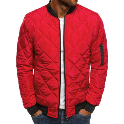Doudoune matelassée chaude élastique zippée pour homme