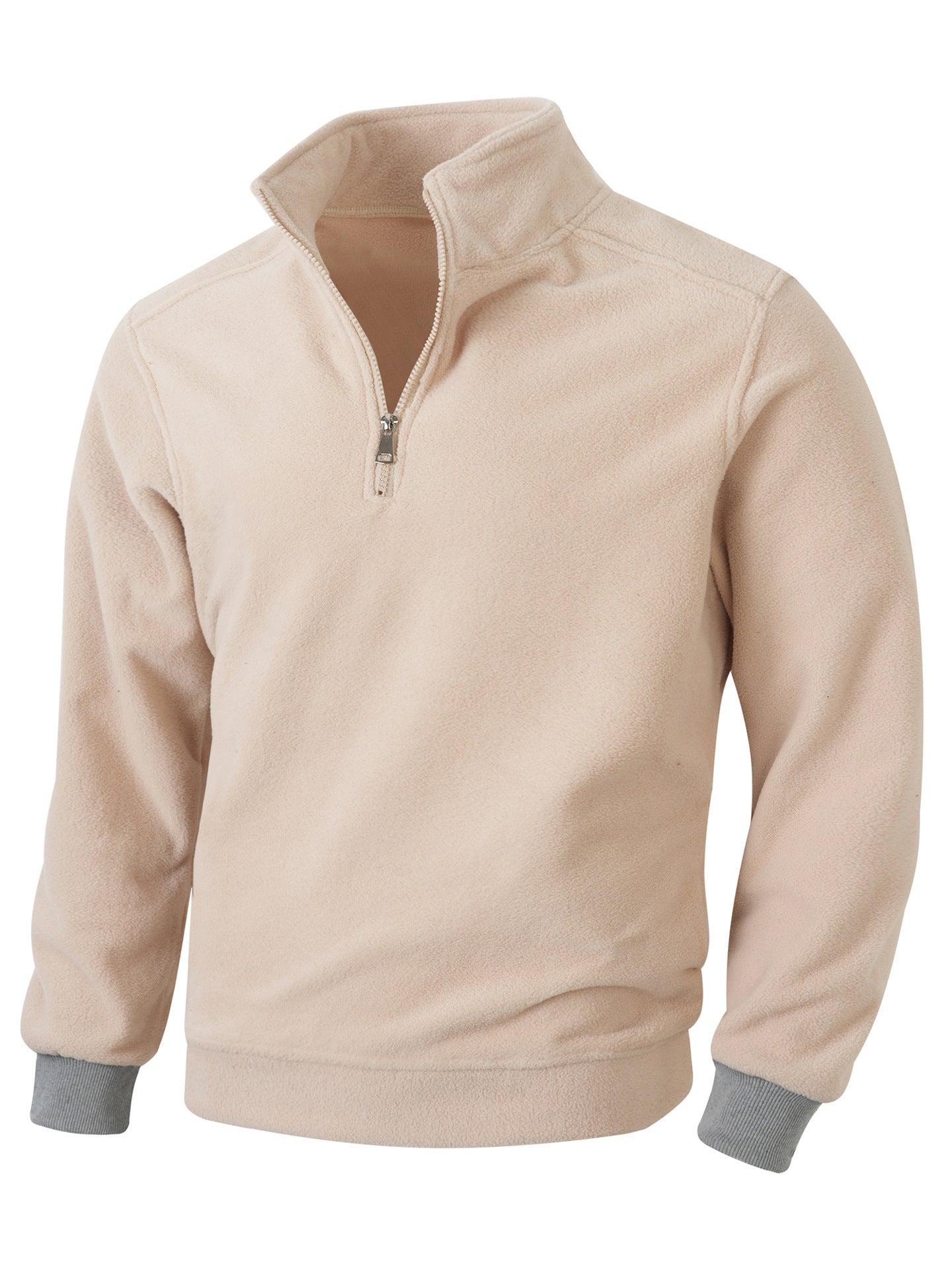 Veste polaire mi-longue chaude pour hommes