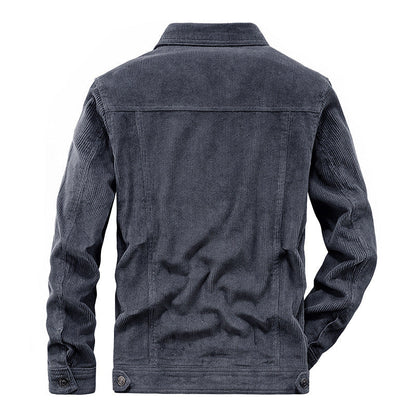 Herren Cordjacke Modern Grüne Corduroy - IdealeKleiden