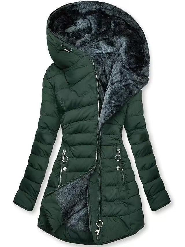 Wintersteppjacke Mit Weichem Fleece-Innenfutter - IdealeKleiden