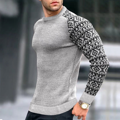 Pull en maille homme Motif graphique Style tendance