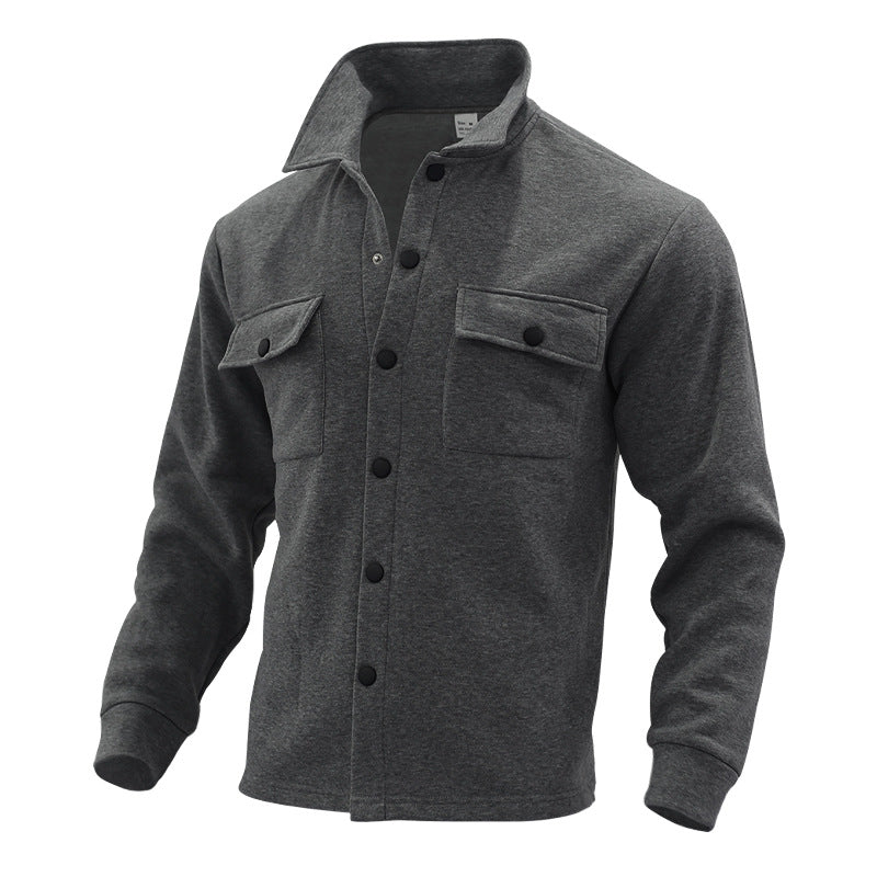 Veste polaire homme col montant tendance