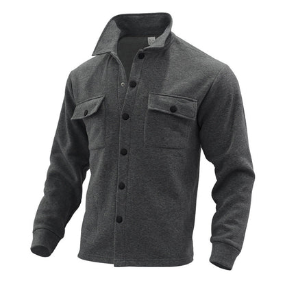 Veste polaire homme col montant tendance