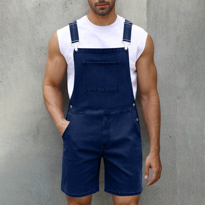 Salopette en jean confortable avec poches pour homme