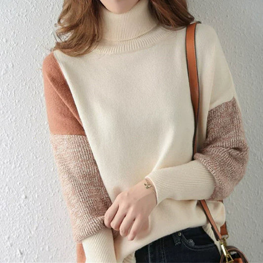Damenschal Strickpullover Lockere Passform - IdealeKleiden