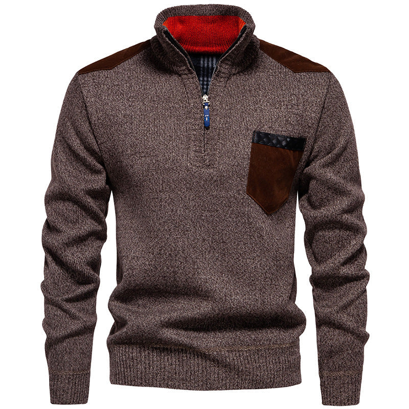 Pull pour homme col montant moderne pratique
