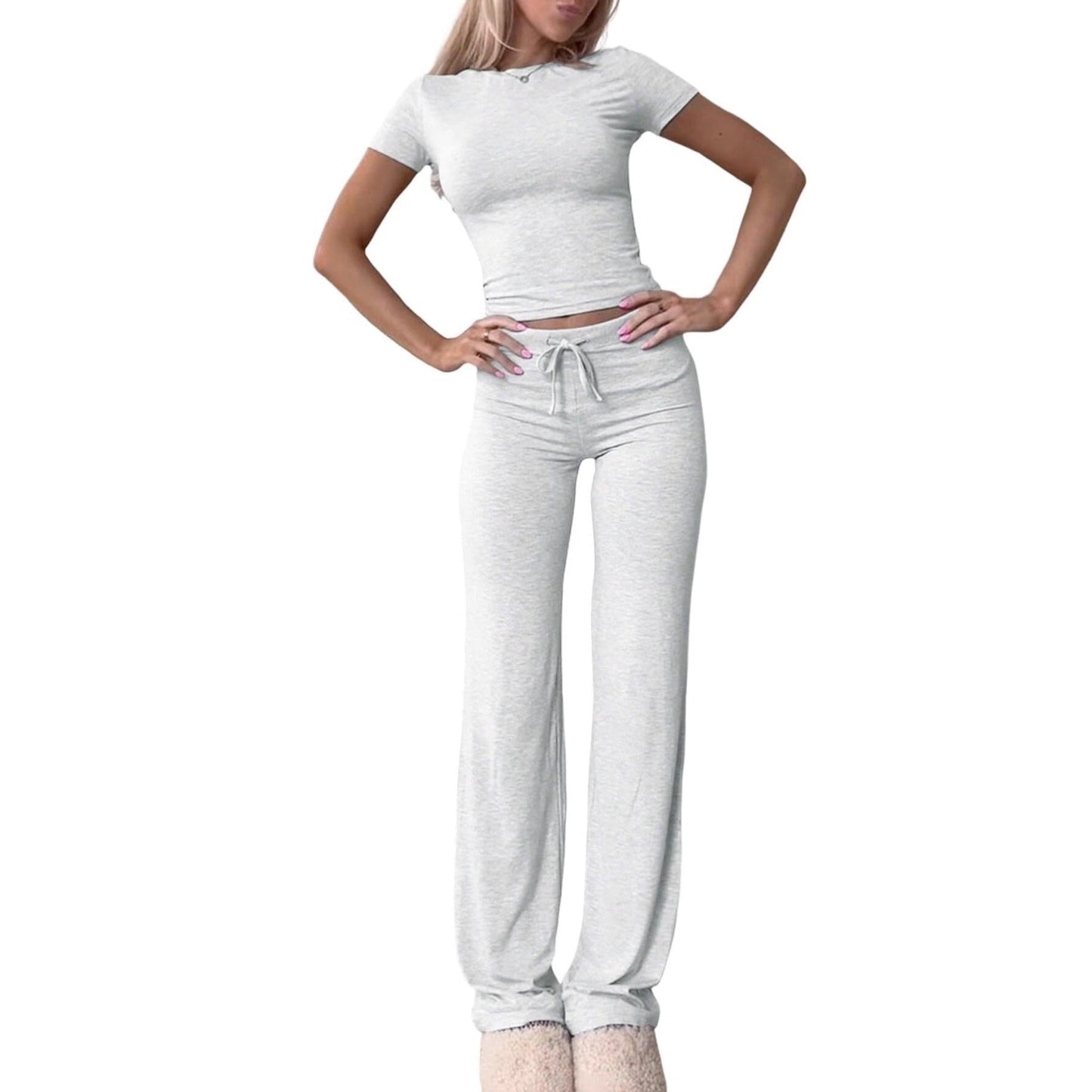 Damen Lounge Set Figurbetonter Style Bequem - IdealeKleiden