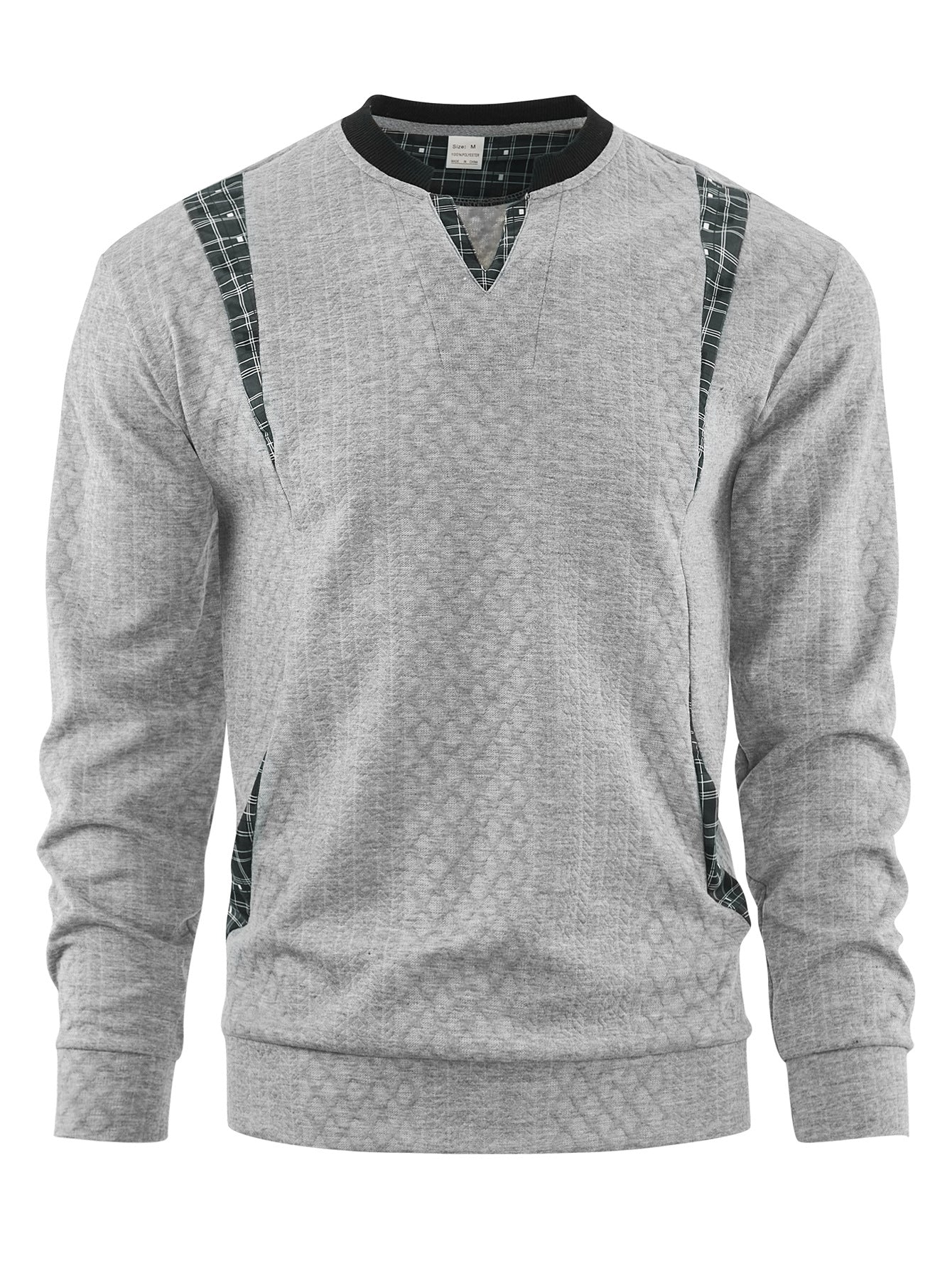Pull en tricot pour homme Motif à carreaux moderne Design élégant