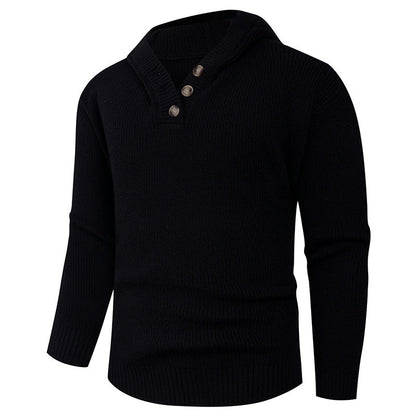 Pull homme col châle design élégant