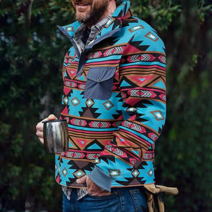 Pull-over pour homme Coloré Géométrique Pratique